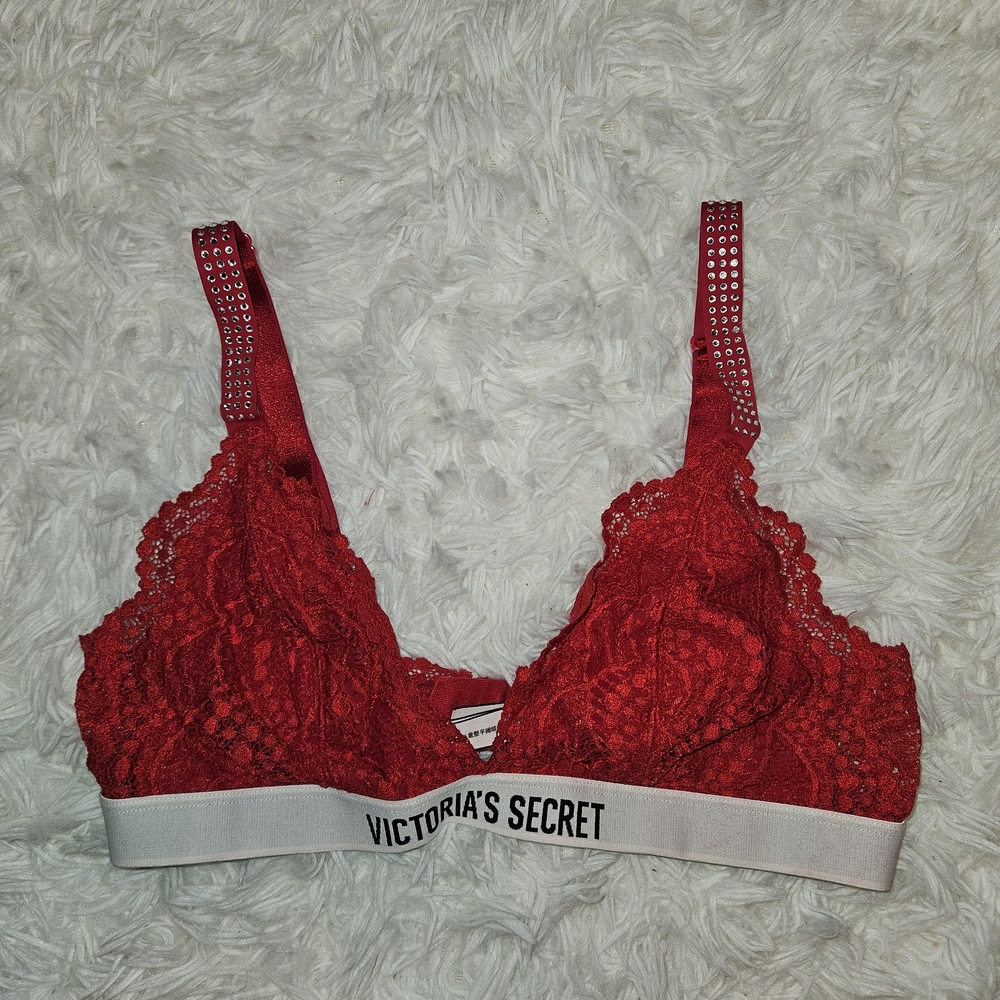 Victoria's Secret Red Lace Bralette